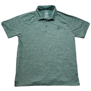 Hurley Polo Shirt Mens Medium Green Short Sleeve Casual Outdoor Golf Lightweight